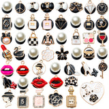 50PCS Makeup Enamel Clog shoes charm for Kids, Cartoon Make up Decoration Charm for Shoes, Makeup Cosmetics Shoe Charm for Kids, Beauty Birthday Party Gifts, Accessories Clog Decor