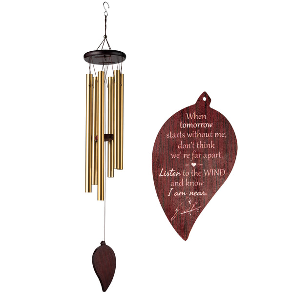 VERSRH Large Memorial Wind Chimes, Sympathy Remembrance Gifts for Loss of Mother Father, Condolence Wind Chimes for Loss of Loved One Prime, Outdoor Deep Tone Chimes, Garden Decor Wind Chimes
