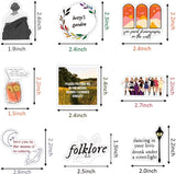 50Pcs Folklore Musical Vinyl Stickers Laptop Sticker Pack Waterproof Stickers Luggage Skateboard Water Bottle Sticker Decal Bicycle Snowboard Refrigerator Decorate Birthday Gift for Kids Friends