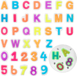 36PCS Letters Numbers Glowing Shoe Charms for Kids, Glow in the Dark Decoration Charms, Number 0-9, Letter A-Z PVC Shoes Decor, Bracelet Wristband Charms Decor Birthday Gift for Boy Girls Clogs