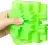 GROBRO7 Pack of 6 Silicone Hawaiian Tropical Themed Molds Pineapple Cactus Flamingo Cherry Coconut Tree Tray for Baking Chocolate Cookies Ice Cream Fondant Soap Wedding Engagement Birthday Cake