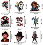 50Pcs Classic Horror Movie Characters Vinyls Stickers TV Decal Laptop Sticker Waterproof Stickers Luggage Skateboard Water Bottle Stickers Bicycle Bumper Snowboard Decorate Party Decor