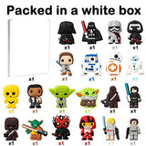 CY2SIDE 20PCS SW Cartoon Shoe Charm for Kids, Galaxy Wars Decoration Shoe Charm for Boys, Bracelet Wristband Charms for Toddlers, SW Birthday Gifts, Clog Decor for Teens Slip on, Treasure Toys Mini