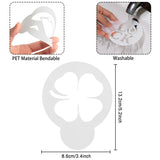 GROBRO7 40 Pcs Cake Stencil Templates Decoration Reusable Plastic Stencils Latte Art Designer for Coffee Cake Cookie Chocolate Candy Sugar Powder Card Drawing Templates Baking Tools Decoration Molds