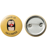 Vaccination Pin Badges Button Pins COVID-19 Vaccine Vaccinated Against Covid 19 Recipient Notification CDC Encouraged Public Health and Clinical Vaccine Safe