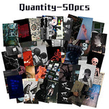 50 Stück Grunge Ästhetisches Bild für Wandcollage cooles Collage-Druckset, coole Raumdekoration für Mädchen, Wandkunstdrucke für Zimmer, Schlafsaal Foto Display, VSCO Wall Poster für Schlafzimmer