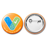 Vaccination Pin Badges Button Pins COVID-19 Vaccine Vaccinated Against Covid 19 Recipient Notification CDC Encouraged Public Health and Clinical Vaccine Safe