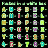 36PCS Letters Numbers Glowing Shoe Charms for Kids, Glow in the Dark Decoration Charms, Number 0-9, Letter A-Z PVC Shoes Decor, Bracelet Wristband Charms Decor Birthday Gift for Boy Girls Clogs