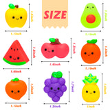 GROBRO7 15pcs Squeeze Toys Set for Kids Kawaii Silicon Food Animal Fruit Squeeze Toys Pack Cute Soft Creamy Stress Relief Decoration Toys for Bag Fillers Party Favors Supplies Birthday Gift Prize