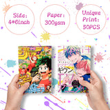GROBRO7 50PCS Anime Magazine Wall Collage Kit, Aesthetic Picture Indie Room Decor, Art Posters for Dorm Wall Decor, Wall Art Prints for VSCO Girls, Anime Lovers, Aesthetic Photo Display