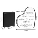 VERSRH 2PCS Crystal Heart Sympathy Gift, Crystal Glass Heart Shape Remembrance Gift, Sympathy Gift for Loss of Loved One, Bereavement Gift for Loss of Father, Condolence Gift for Loss of Mother