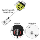VERSRH 4PCS Halloween Retractable Badge Reel Felt, Pumpkin Badge Holder Bat Badge Clip, Name ID Card Badge Clip for Kids Office Staff Student Nurse, Halloween Glitter Decorative Badge Reel Metal Clip