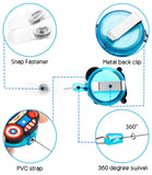 4PCS Superhero Retractable Badge Holder, Cartoon Retractable Badge Reel for Kids, Nurses, Name Badge Holders with Clip for Offices, Hero Badge Holder Reel Clip, 24 inch Cord