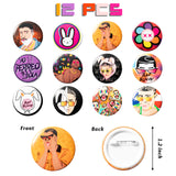 74PCS Bunny Rapper Party Favor Gifts Set, Bunny Rapper Themed Birthday Party Decoration, Rock Bands Gifts for Kid, Party Supplies Set of Silicone Wristband Bracelet, Pins Badge, Stickers