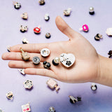 50PCS Makeup Enamel Clog shoes charm for Kids, Cartoon Make up Decoration Charm for Shoes, Makeup Cosmetics Shoe Charm for Kids, Beauty Birthday Party Gifts, Accessories Clog Decor