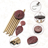 VERSRH Large Memorial Wind Chimes, Sympathy Remembrance Gifts for Loss of Mother Father, Condolence Wind Chimes for Loss of Loved One Prime, Outdoor Deep Tone Chimes, Garden Decor Wind Chimes