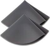 Silicone Pot Holder Table Mats Microwave Mats Round Grey Hot Pot Pans Pads Holders Heat Resistance Nonstick Safe Splatter Guard Oven Baking Turntable Mat for Kitchen Countertop, 2 Sizes, Pack of 5