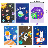 GROBRO7 24Pcs Solar System Coloring Books Milky Way Drawing Book Spaceship Alien Painting Book for Children Developing Concentration Drawing Skills, Birthday Gifts for Kids Relieving Stress for Adult