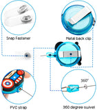 Superhero Badge Holder Cartoon Retractable Badge Reel for Kids Students, Nurses, ID Card Name Badge Holders with Clip for Offices, Hero Reel Clip Birthday Gifts for Friends, 24 inch Cord, 4PCS