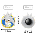 VERSRH 20PCS Sonic Shoe Charm, Cartoon Sonic The Hedgehog Shoe Decoration Charms for Kids, Clog Sandals Decoration for Slip-On, Bracelet Wristband Charms for Kids Teens Girls, Shoe Party Decorations