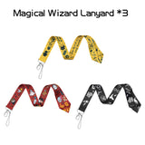 VERSRH 3PCS Magical Wizard Lanyards, Sport Neck Lanyard Strap for Key Chains, Detachable Lanyard for Phone, Keychain Lanyard with Release Buckle, Cartoon Phone Strap, Premium Lanyards for ID Badges