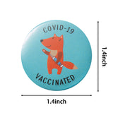 Vaccination Pin Badges Button Pins COVID-19 Vaccine Vaccinated Against Covid 19 Recipient Notification CDC Encouraged Public Health and Clinical Vaccine Safe