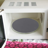 Silicone Pot Holder Table Mats Microwave Mats Round Grey Hot Pot Pans Pads Holders Heat Resistance Nonstick Safe Splatter Guard Oven Baking Turntable Mat for Kitchen Countertop, 2 Sizes, Pack of 5