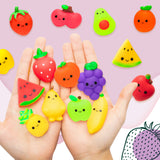 GROBRO7 15pcs Squeeze Toys Set for Kids Kawaii Silicon Food Animal Fruit Squeeze Toys Pack Cute Soft Creamy Stress Relief Decoration Toys for Bag Fillers Party Favors Supplies Birthday Gift Prize