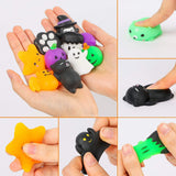 30Pcs Halloween Mochi Squeeze Toys for Kids Cute Kawaii Stress Relief Squeeze ToySoft Mini Halloween Toys Include Animals Pumpkin Ghost Spider for Girls Boys Party Favors Gifts Decorations