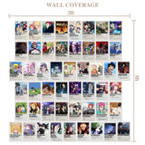 VERSRH 50PCS Anime Movie Poster Aesthetic Pictures Wall Collage Kit, Indie Small Posters, Teens Anime Movie Style Room Decor, Girls Gift Dorm Collection Photo Display, Boys Trendy Wall Prints Kit