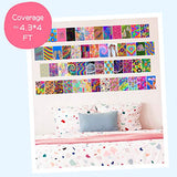 50pcs Bunte Hippie ästhetisches Bild für Wandcollage, helles Collage Set, Colorful Raumdekoration, Wandkunstdrucke, Schlafsaal Foto Display, VSCO Poster für Schlafzimmer