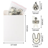 CY2SIDE 20PCS Bunny Rapper Glowing Shoe Charm for Kids, Glow in the Dark Shoe Decoration Charm for Kids, Rabbit Bracelet Wristband Charm for Toddlers, Clog Decor for Girl Boys Slip on, Treasure Toys