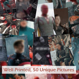 GROBRO7 50PCS Mcu Movie Avenger Aesthetic Wall Collage Kit, Superhero Wall Art Collage Kit, Aesthetic Posters for Dorm Wall Decor, Wall Art Print for VSCO Girl, Bedroom Decor Photo for Teen Girl …