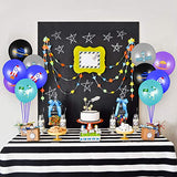 52Pcs Outer Space Themed Party Balloons Set for Kids, Colourful Galaxy Helium Latex Balloons Kit, Rocket Astronaut Balloons for Birthday Baby Shower Party Arch Decoration Supplies
