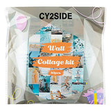 CY2SIDE 50PCS Blue Aesthetic Picture for Wall Collage, 50 Set 4x6 inch, Summer Beach Collage Print Kit, Fashion Room Decor for Girls, Room Wall Art Print, Dorm Photo Display, VSCO Posters for Bedroom