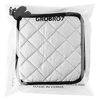 GROBRO7 Cotton Pot Holders Black Microwave Oven Pot Mat Heat Resistant Potholder Insulation Pads for Cooking, Baking, Heat Container, Placemat Kitchen Essentials for Table Insulation, 6 Pieces
