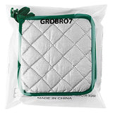 GROBRO7 Cotton Pot Holders Green Microwave Oven Pot Mat Heat Resistant Potholder Insulation Pads for Cooking, Baking, Heat Container, Placemat Kitchen Essentials for Table Insulation, 6 Pieces