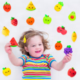 GROBRO7 15pcs Squeeze Toys Set for Kids Kawaii Silicon Food Animal Fruit Squeeze Toys Pack Cute Soft Creamy Stress Relief Decoration Toys for Bag Fillers Party Favors Supplies Birthday Gift Prize