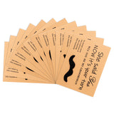 VERSRH 12PCS Groomsmen Proposal Cards, Set of 6 Styles Mustaches, Humorous Groomsmen Proposal Gifts for Wedding, Kraft Paper Confession Card, Retro Style Proposal Cards for Groomsmen, Best Man, Suitor