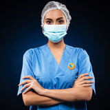 Vaccination Pin Badges Button Pins COVID-19 Vaccine Vaccinated Against Covid 19 Recipient Notification CDC Encouraged Public Health and Clinical Vaccine Safe