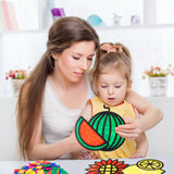 VERSRH 13pcs Summer Tissue Paper Sun Catcher, Butterfly Bird Animals Fruits Pre-Cut Cards DIY Sun Catcher Art Craft Kit, Kids Classroom Art Window Decal Educational Supplies for Indoor Home Decor