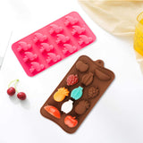 GROBRO7 Pack of 6 Silicone Hawaiian Tropical Themed Molds Pineapple Cactus Flamingo Cherry Coconut Tree Tray for Baking Chocolate Cookies Ice Cream Fondant Soap Wedding Engagement Birthday Cake