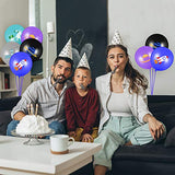 52Pcs Outer Space Themed Party Balloons Set for Kids, Colourful Galaxy Helium Latex Balloons Kit, Rocket Astronaut Balloons for Birthday Baby Shower Party Arch Decoration Supplies