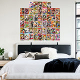 GROBRO7 50PCS Anime Magazine Wall Collage Kit, Aesthetic Picture Indie Room Decor, Art Posters for Dorm Wall Decor, Wall Art Prints for VSCO Girls, Anime Lovers, Aesthetic Photo Display