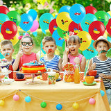 52Pcs Party Balloons for Kids Transportation Themed Balloon Decorations Multicoloured Vehicles Airplane Ship Traffic Light Train Balloons Kit for Kids' Birthday Party Baby Shower Celebrations