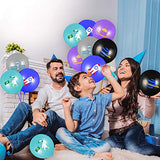 52Pcs Outer Space Themed Party Balloons Set for Kids, Colourful Galaxy Helium Latex Balloons Kit, Rocket Astronaut Balloons for Birthday Baby Shower Party Arch Decoration Supplies