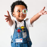 Superhero Badge Holder Cartoon Retractable Badge Reel for Kids Students, Nurses, ID Card Name Badge Holders with Clip for Offices, Hero Reel Clip Birthday Gifts for Friends, 24 inch Cord, 4PCS