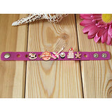 50P Pink Enamel Shoe Charm for Clog, Romantic flowers Shoe Decor, Bracelet with Holes Wristband Decoration Charms, Accessory Clog Decor for Teen Girls Women Toddler Slip on, Birthday Party Gifts