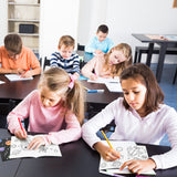 GROBRO7 24Pcs Solar System Coloring Books Milky Way Drawing Book Spaceship Alien Painting Book for Children Developing Concentration Drawing Skills, Birthday Gifts for Kids Relieving Stress for Adult