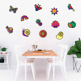 VERSRH 13pcs Summer Tissue Paper Sun Catcher, Butterfly Bird Animals Fruits Pre-Cut Cards DIY Sun Catcher Art Craft Kit, Kids Classroom Art Window Decal Educational Supplies for Indoor Home Decor